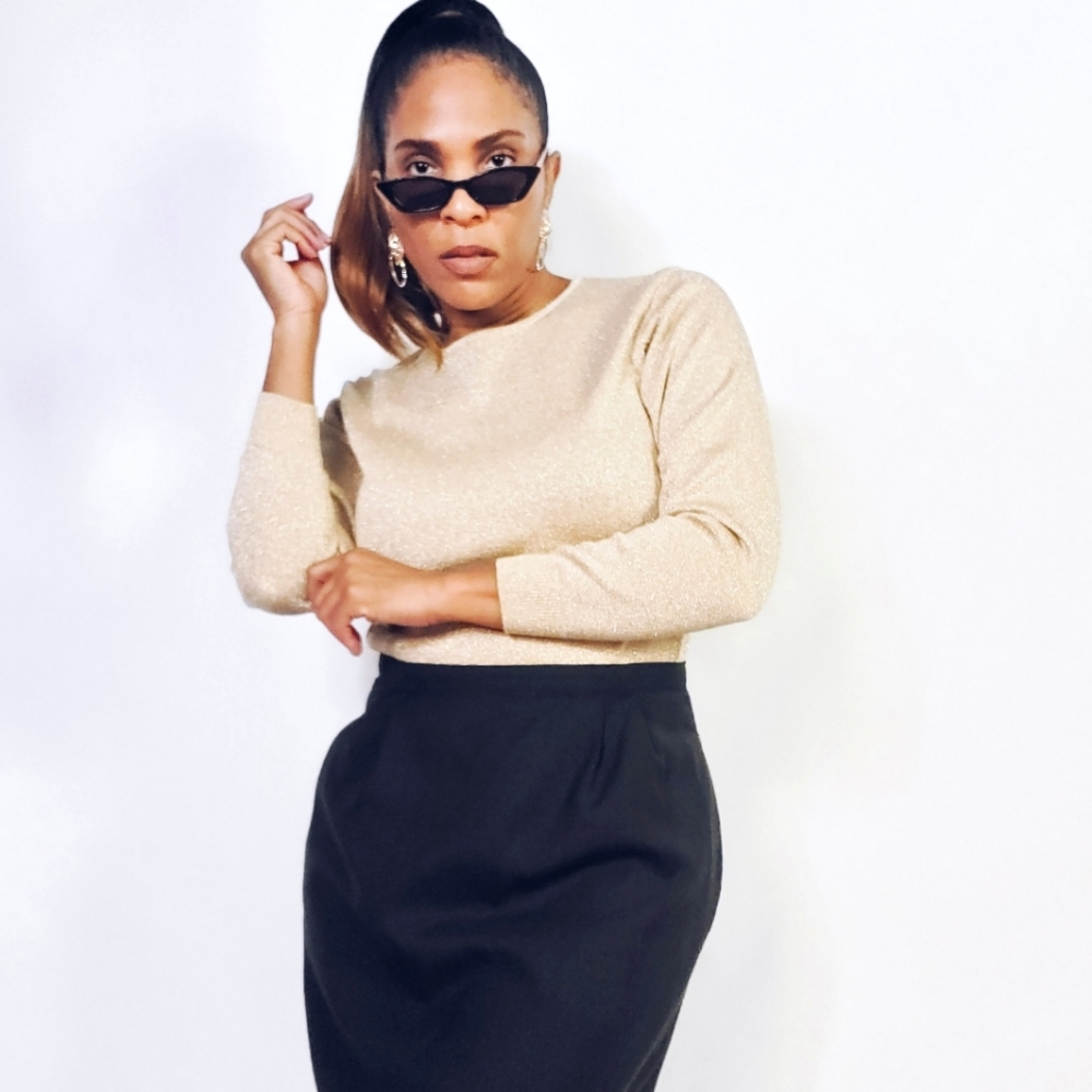 Talbots Metallic Sweater - Picture 1 of 7